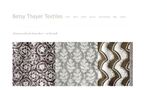 Desktop Screenshot of betsythayertextiles.com