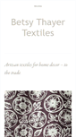 Mobile Screenshot of betsythayertextiles.com