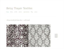 Tablet Screenshot of betsythayertextiles.com
